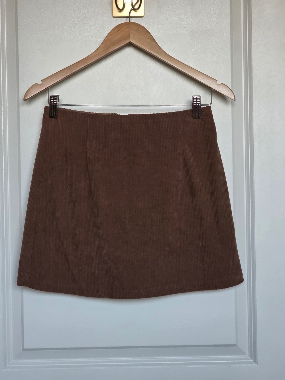 Halara Brown Corduroy Mini Skort